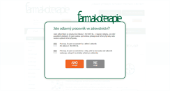 Desktop Screenshot of farmakoterapie.cz